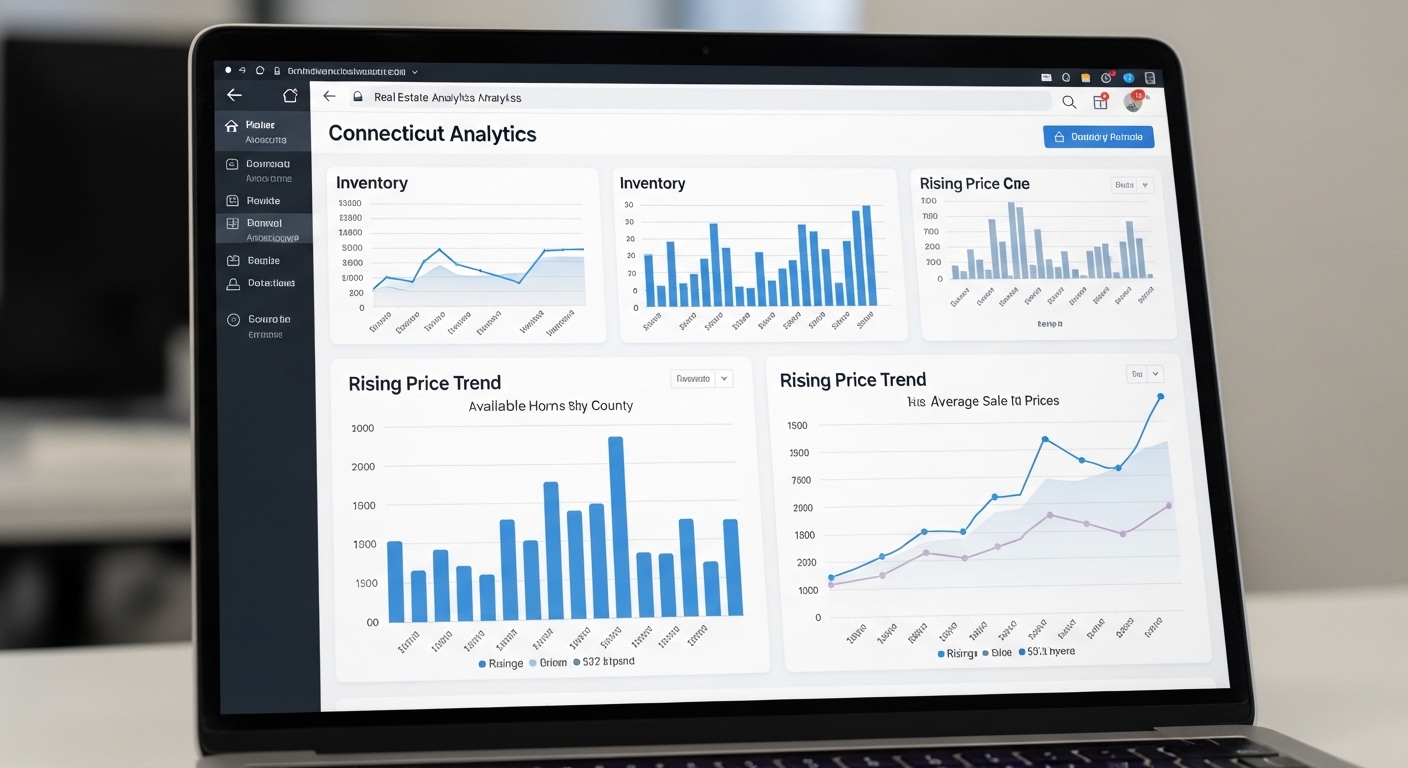 Charts On a laptop screen
